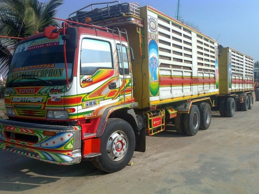 ISUZU   320   ปี  52  พ่วงแม่ลูก  คอกเกษตร  รถสวยสุดๆๆๆๆๆ