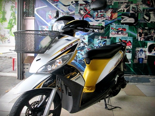 mio 115i cc.สีขาวเหลืองดำ ตัวล้อแมกซ์ ระบบหัวฉีดอัจฉริยะ ประหยัดนํ้ามัน 19900 mio 115i cc.สีขาวเหลืองดำ ตัวล้อแมกซ์ ระบบหัวฉีดอัจฉริยะ ประหยัดนํ้ามัน 19900