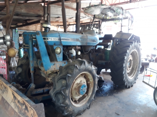 ขายตามสภาพรถไถฟอร์ด 6610 เสื้อลาย โฟวิล พร้อมผานหลัง