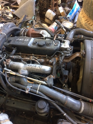 ขายเครื่องพร้อมเกียร์เก่านอก isuzu 4BD2เทอร์โบอินเตอร์ พร้อมแหนบให้ทั้งชุด