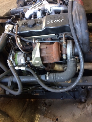 ขายเครื่องพร้อมเกียร์เก่านอก isuzu 4BD2เทอร์โบอินเตอร์ พร้อมแหนบให้ทั้งชุด