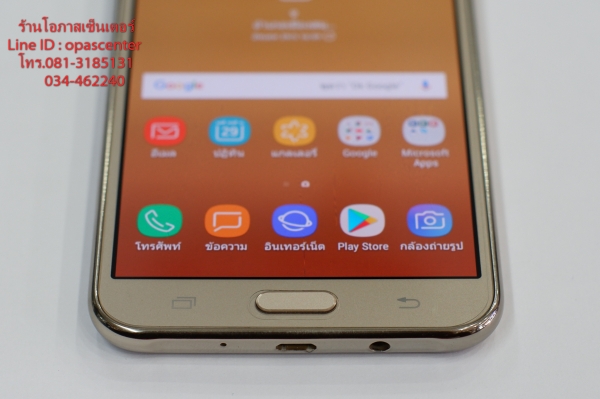 Samsung Galaxy J7 Core สีทอง สภาพใหม่มาก ยกกล่อง ส่งฟรี ประกัน ต.ค.61
