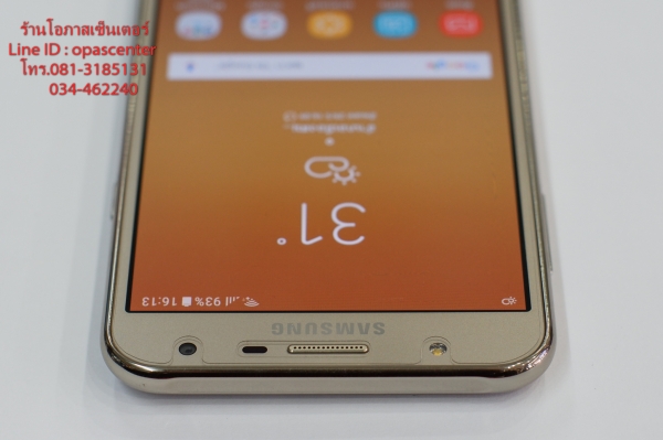 Samsung Galaxy J7 Core สีทอง สภาพใหม่มาก ยกกล่อง ส่งฟรี ประกัน ต.ค.61