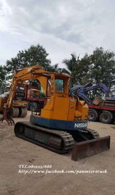 FROM JAPAN สินค้าเก่านอก ขายถูกด่วนๆรถขุด+ตัวคีบHANIX - NISSAN S&amp;B25 III(เทียบเท่า:PC50UU-1)เครื่องยนต์K4M /4 สูบ