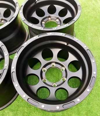 ขายล้อ PROCOM 16" กว้าง 10" ออฟลบ 27 สีดำเดิมๆสวยๆ