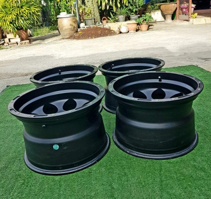 ขายล้อ PROCOM 16" กว้าง 10" ออฟลบ 27 สีดำเดิมๆสวยๆ