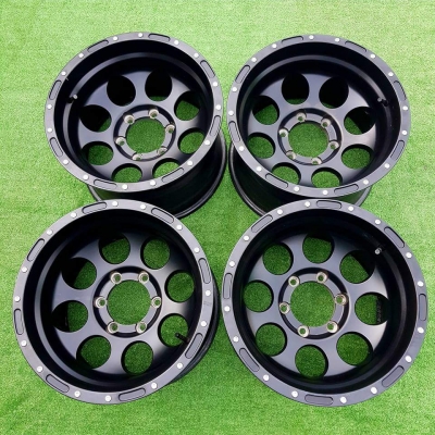 ขายล้อ PROCOM 16" กว้าง 10" ออฟลบ 27 สีดำเดิมๆสวยๆ