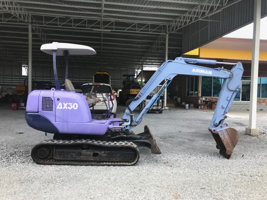ขายถูกรถแบคโฮAIRMANรุ่นAX30นำเข้าญี่ปุ่นไม่เคยใช้งานในไทยเอกสารพร้อม แทร็กยางปั้มนิ้วทำงานไวสภาพดีพร้อมใช้งาน 081-8302909 จิรโรจน์ Line : jiraroj2909