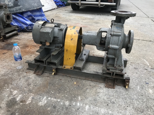 ขายปั้มน้ำหอยโข่ง Ebara 80x65FSJ ขนาดเข้า 3นิ้ว ออก 2.5นิ้ว ใบพัดทองเหลือง ชนมอเตอร์ Mitsubishi 3HP. 380V สภาพจอดนานใบติด ขายถูกๆครับ