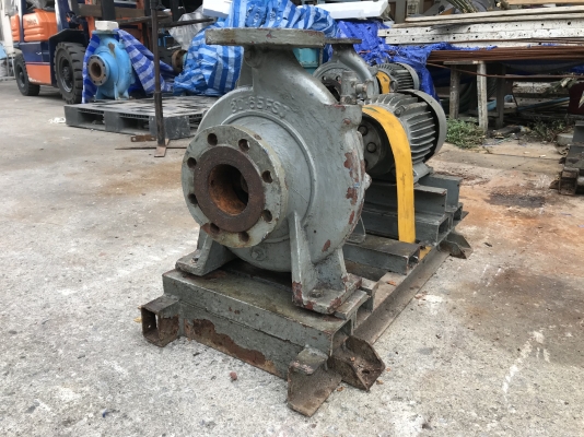 ขายปั้มน้ำหอยโข่ง Ebara 80x65FSJ ขนาดเข้า 3นิ้ว ออก 2.5นิ้ว ใบพัดทองเหลือง ชนมอเตอร์ Mitsubishi 3HP. 380V สภาพจอดนานใบติด ขายถูกๆครับ