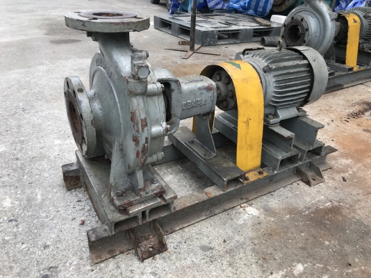 ขายปั้มน้ำหอยโข่ง Ebara 80x65FSJ ขนาดเข้า 3นิ้ว ออก 2.5นิ้ว ใบพัดทองเหลือง ชนมอเตอร์ Mitsubishi 3HP. 380V สภาพจอดนานใบติด ขายถูกๆครับ