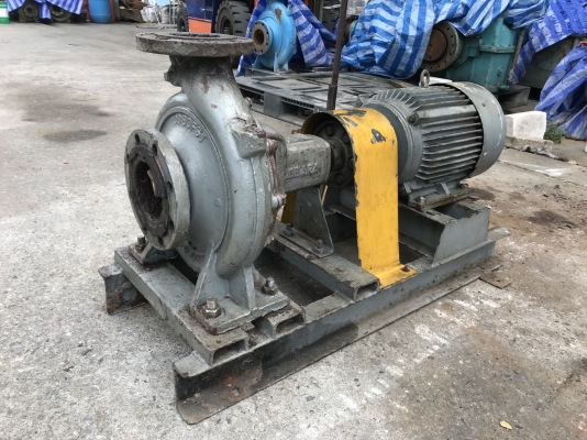 ขายปั๊มน้ำหอยโข่ง Ebara 100x80FSJ ขนาดเข้า 4นิ้ว ออก 3นิ้ว ใบพัดทองเหลือง ชนมอเตอร์ Mitsubishi 7.5HP. 380V สภาพจอดนาน หมุนได้ ขายถูกๆครับ