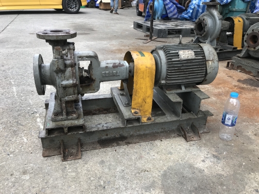 ขายปั๊มน้ำหอยโข่ง Ebara 80x65FSH ขนาดเข้า 2.5นิ้ว ออก 2นิ้ว ใบพัดทองเหลือง ชนมอเตอร์ Hitachi 3HP. 380V สภาพจอดนาน หมุนได้ ขายถูกๆครับ