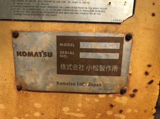 ขาย 355,000 รถบด 10 ตัน 1 เพลา KOMATSU JV100A เครื่อง EH700 แรงดี เกียร์แรง ระบบสะเทือนพร้อม เอกสารเล่มทะเบียน  รถอยู่ นครราชสีมา โทร 0610710295