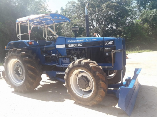 NEW HOLLAND 6640 4WD (2เพลา) ปี96 หางสี่ CMT ใบมีดไคเฮงหลี รถเช็คใหม่ มีเล่มพร้อมโอน