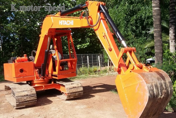 ขายแบคโฮ Hitachi PC60 พร้อมเทเลอร์ลาก