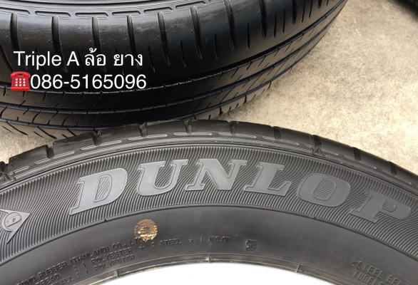ล้อแม็ก Nissan Almera March ขอบ 15 พร้อมยาง Dunlop 185-65-15 ปี 15