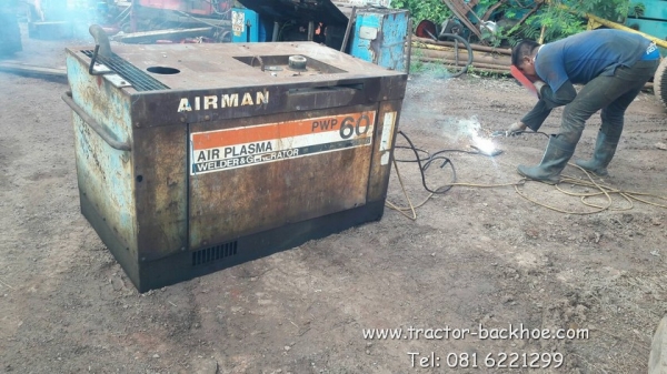 ขายถูก ตู้เชื่อม ปั่นไฟสนาม AIRMAN เครื่องยนต์ดีเซล 3 สูบ แบบ 3 in 1 มีปั๊มลมในตัว เชื่อมอาร์กอนได้ 