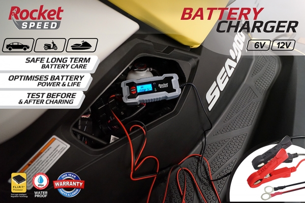 เครื่องชาร์จเเบตเตอรี่อัจฉริยะ Rocket Speed