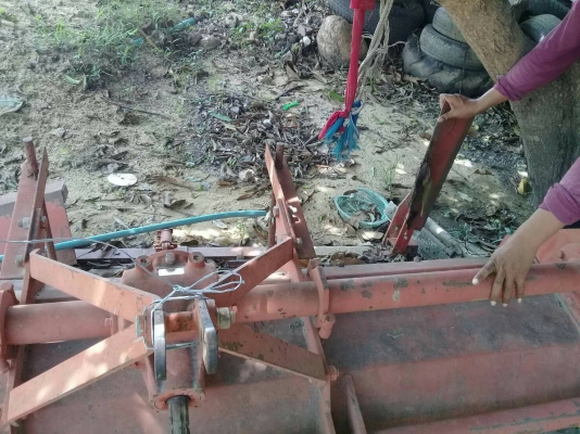 โรตารีตีดินแบบตีดินแห้งใด้ตี่น้ำใด้คับ