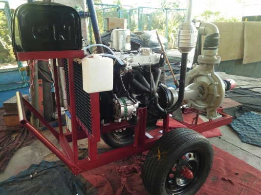 เครื่องสูบนํ้าประกอบใหม่พร้อมใช้งาน เครื่องยนต์ ISUZU GEMINI DIESEL
