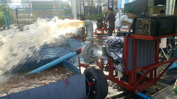เครื่องสูบนํ้าประกอบใหม่พร้อมใช้งาน เครื่องยนต์ ISUZU GEMINI DIESEL