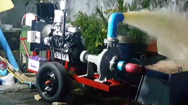 เครื่องสูบนํ้าประกอบใหม่พร้อมใช้งาน เครื่องยนต์ ISUZU GEMINI DIESEL