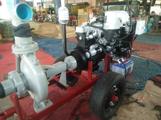 เครื่องสูบนํ้าประกอบใหม่พร้อมใช้งาน เครื่องยนต์ ISUZU GEMINI DIESEL