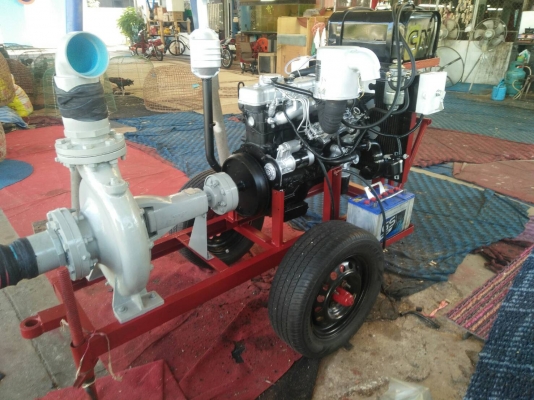 เครื่องสูบนํ้าประกอบใหม่พร้อมใช้งาน เครื่องยนต์ ISUZU GEMINI DIESEL