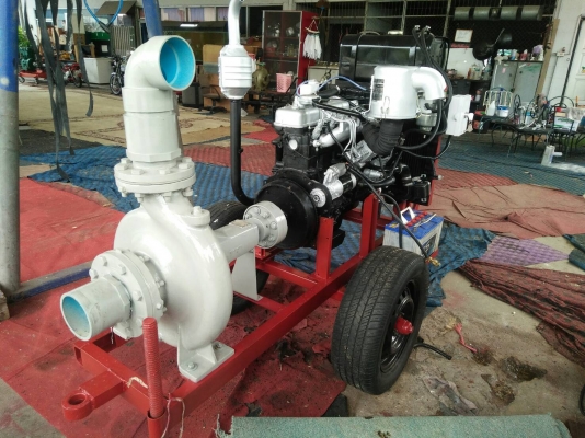 เครื่องสูบนํ้าประกอบใหม่พร้อมใช้งาน เครื่องยนต์ ISUZU GEMINI DIESEL