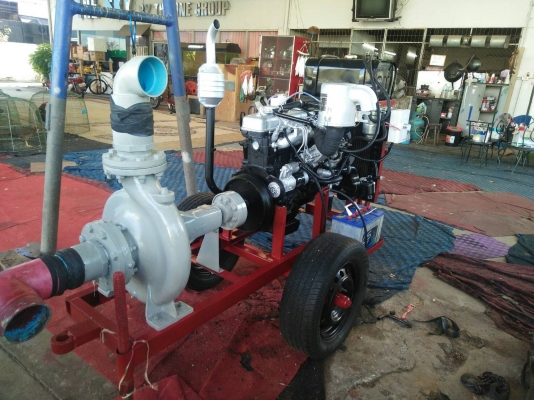 เครื่องสูบนํ้าประกอบใหม่พร้อมใช้งาน เครื่องยนต์ ISUZU GEMINI DIESEL