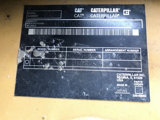 CAT 303CR-CAR02543-YR2004 นำเข้าจากญี่ปุ่น ถึงไทยแล้วครับ