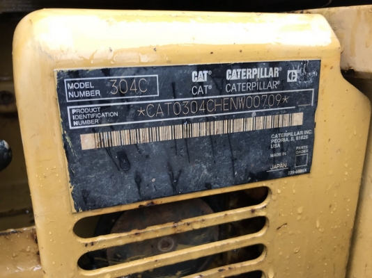 CAT 304CCR-ENW00709-YR2007 นำเข้าจากญี่ปุ่น ถึงไทยแล้วครับ
