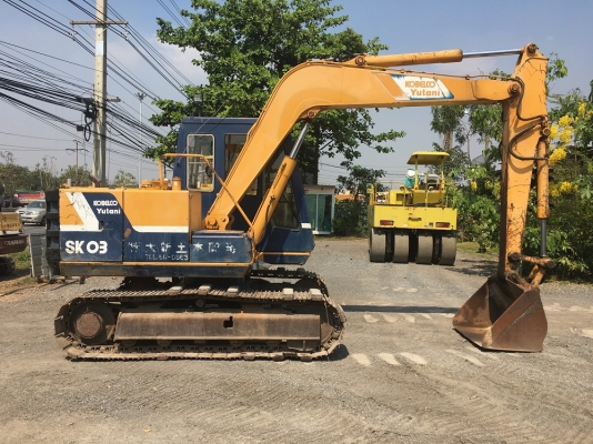 ขายแม็คโคร KOBELCO SK 03 FROM JAPAN(อาร์มพิเศษ) พร้อมใช้งาน นำเข้าจากต่างประเทศ ติดต่อ 063-9316985 ID LINE : 0639316985 ครับ