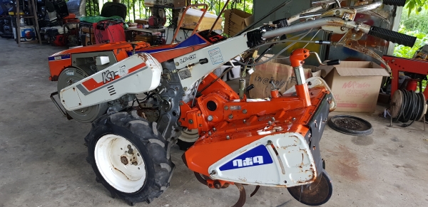 K1-7 รถพรวนดิน ใบตีดิน 70 \% สตาร์ทกุญแจ พร้อมใช้งาน