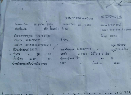 หกล้อ อิซูชุ NMR130 ยูโร3 ปี58 ช่วงยาว 4.30ม.รถห้าง มือเดียวป้ายแดง สภาพดีสวยบางเดิมพายในครบ พร้อมใช