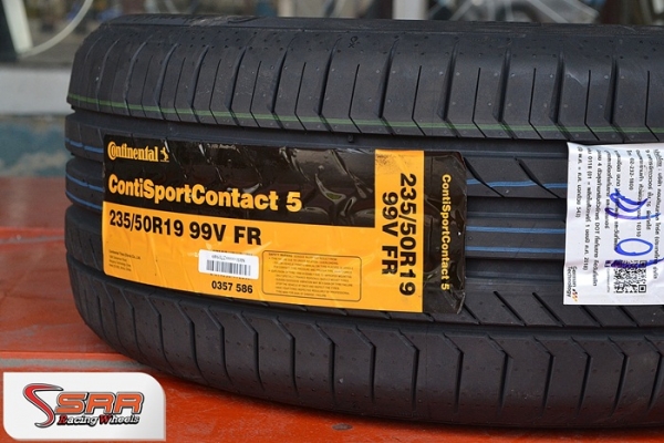 CONTINENTAL ContiSportContact 5 235/50R19 ราคาเส้นละ 7,500 บาท CONTINENTAL ContiSportContact 5 235/50R19 ราคาเส้นละ 7,500 บาท