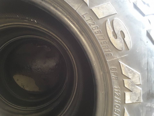 Maxxis MT764 ขนาด 265-75-16 ปี15 สภาพดี 1ชุด