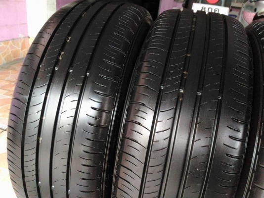 ยาง\%คัดสภาพ Dunlop Enasave EC300+ 215 55 17 ผลิตปี 2017 ยางสวย ดอกหนา มีประกัน ขายถูก 4 เส้น 4800.-