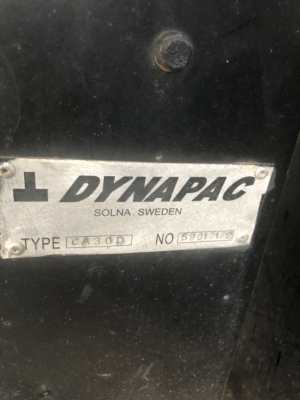 ขาย Dynapac ca30d พร้อมใช้งาน ใบซื้อขาย 10ตัน 2 เพลา