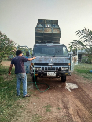 ขายด่วน ISUZU NPR 59l ดั้ม เครื่อง4BE1 110แรง เครื่องดี เกียร์ROCKY มีชโลร์ เฟืองท้ายF เอกสารเล่มทะเ