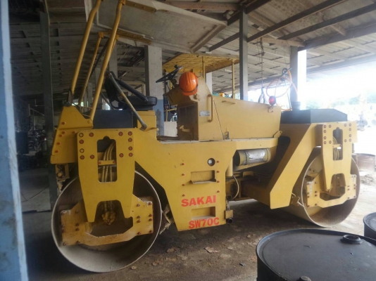 รถบดเบรคดาวน์สั่นเสทือนขนาด8ตัน SAKAI SW70C เอกสารเล่มทะเบียน