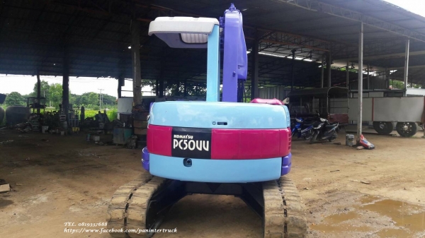 FROM JAPANขายถูกด่วนๆKOMATSU PC50UU-2 /คอนโทรลสั้น(น้ำมัน)/สินค้าเก่านอก/ปรับสภาพ ขัดล้าง-ทำสีให้เรี