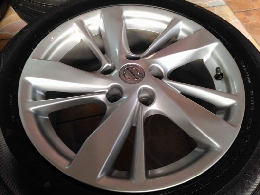 ล้อแม็ก Nissan Teana ขอบ 17 พร้อมยาง Dunlop Enasave EC300+ 215 55 17 ผลิตปี 17 3 เส้น ปลายปี 16 1 เส้น เป็นยางชุดเดียวกัน ยางสวย ล้อเคยทำสีมาอย่างเดียว ขายถูก ทั้งชุด 14900.- *** ใส่ฟรี รับเทิร์น รับบัตรเครดิตทุกธนาคาร ส่งทั่วไทย *** ล้อแม็ก Nissan Teana ขอบ 17 พร้อมยาง Dunlop Enasave EC300+ 215 55 17 ผลิตปี 17 3 เส้น ปลายปี 16 1 เส้น เป็นยางชุดเดียวกัน ยางสวย ล้อเคยทำสีมาอย่างเดียว ขายถูก ทั้งชุด 14900.- *** ใส่ฟรี รับเทิร์น รับบัตรเครดิตทุกธนาคาร ส่งทั่วไทย ***
