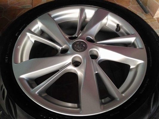 ล้อแม็ก Nissan Teana ขอบ 17 พร้อมยาง Dunlop Enasave EC300+ 215 55 17 ผลิตปี 17 3 เส้น ปลายปี 16 1 เส้น เป็นยางชุดเดียวกัน ยางสวย ล้อเคยทำสีมาอย่างเดียว ขายถูก ทั้งชุด 14900.- *** ใส่ฟรี รับเทิร์น รับบัตรเครดิตทุกธนาคาร ส่งทั่วไทย *** ล้อแม็ก Nissan Teana ขอบ 17 พร้อมยาง Dunlop Enasave EC300+ 215 55 17 ผลิตปี 17 3 เส้น ปลายปี 16 1 เส้น เป็นยางชุดเดียวกัน ยางสวย ล้อเคยทำสีมาอย่างเดียว ขายถูก ทั้งชุด 14900.- *** ใส่ฟรี รับเทิร์น รับบัตรเครดิตทุกธนาคาร ส่งทั่วไทย ***