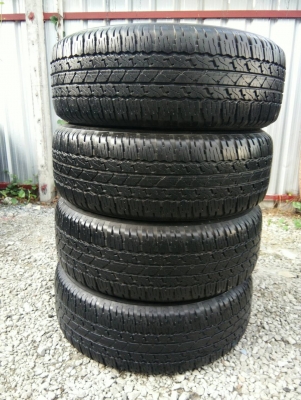 ขายขาง 265/65R17 บริดจสโตน ปี16 ดอกหนาสดสวยเท่ากันไม่ร้าวไม่มีปะ ชุดละ 3900 บาท