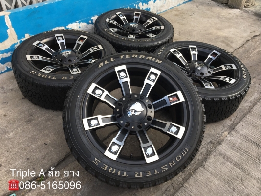 ล้อแม็กใหม่ 6รู139 ขอบ 20 พร้อมยาง Monster 265-50-20 ปี 16