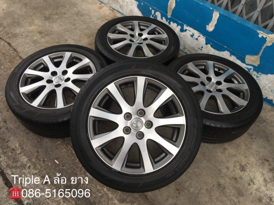 ล้อแม็ก Toyota Camry ขอบ 17 (ลาย 9 ก้าน) พร้อมยาง Dunlop 215-55-17 ปลายปี 15 แม็กสวย