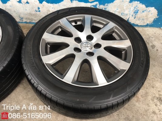 ล้อแม็ก Toyota Camry ขอบ 17 (ลาย 9 ก้าน) พร้อมยาง Dunlop 215-55-17 ปลายปี 15 แม็กสวย