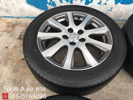 ล้อแม็ก Toyota Camry ขอบ 17 (ลาย 9 ก้าน) พร้อมยาง Dunlop 215-55-17 ปลายปี 15 แม็กสวย